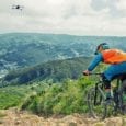 mountain biking drone